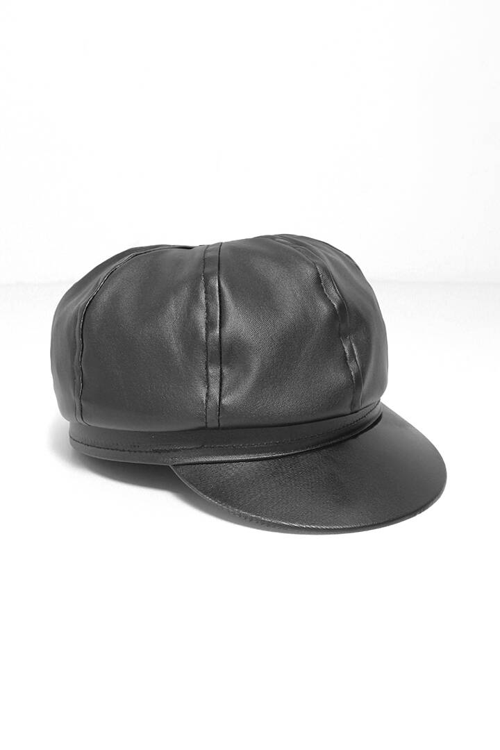 Imagen producto Boina sombrero de eco cuero. 0