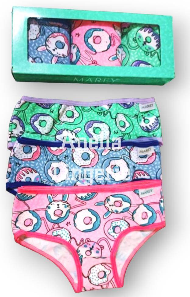 Imagen carrousel Bombachas Nenas en cajita Estampadas Pack x3 4