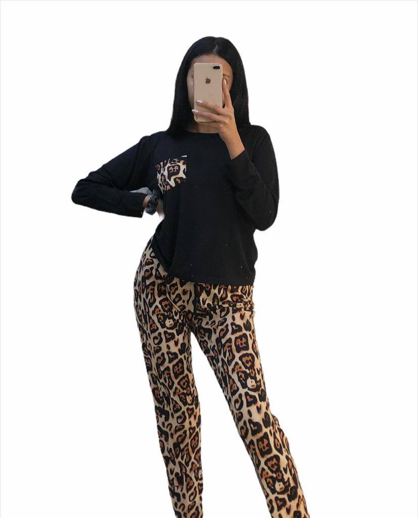 Decepcionado enfermero léxico Conjunto Pijama leopardo | Distrito Moda