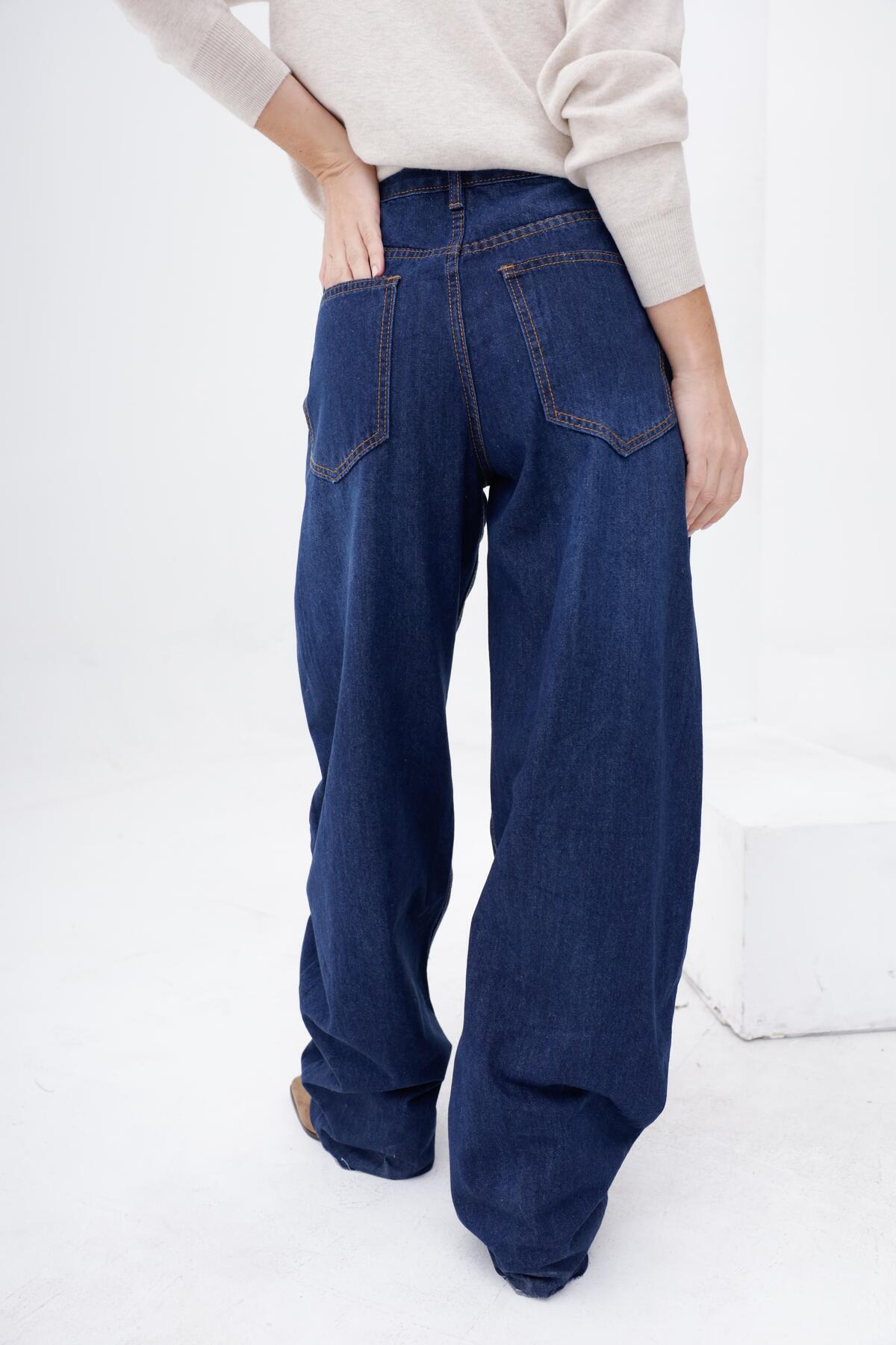 Imagen producto J002 JEAN BARRIL AZUL IMP 