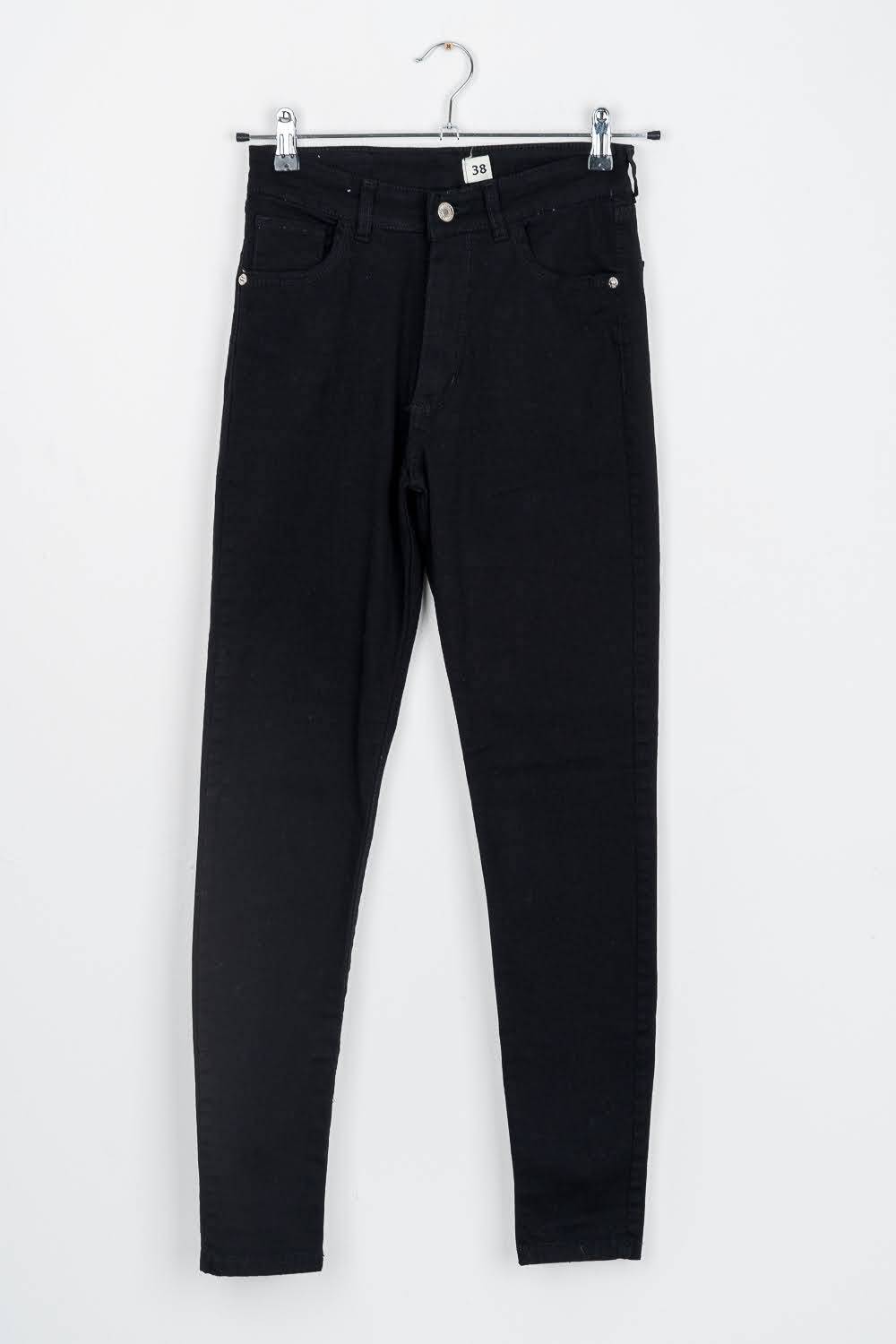 Imagen carrousel Pantalon Jeans Chupin negro 4