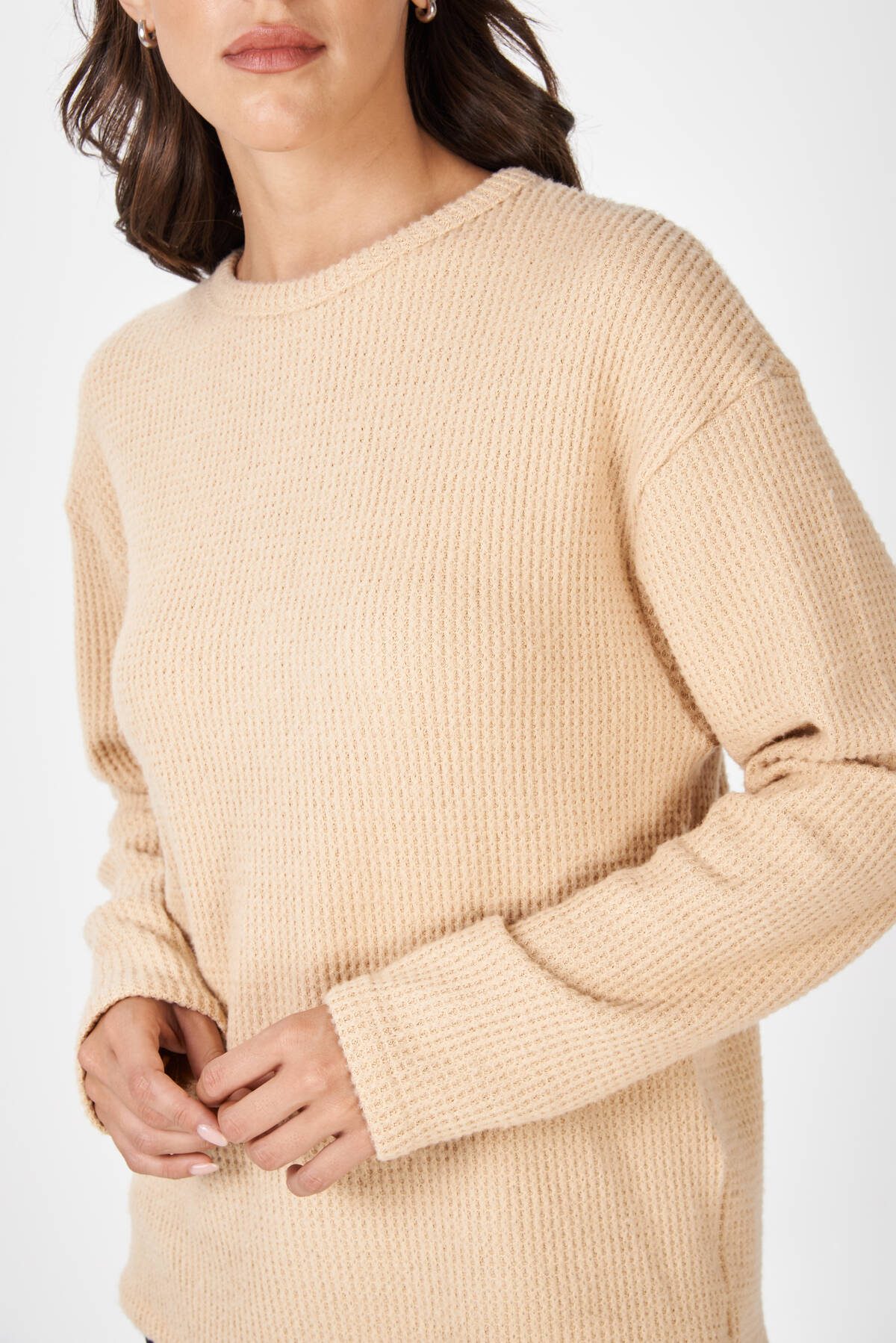 Imagen carrousel SWEATER ROMA - LANILLA WAFFLE 1