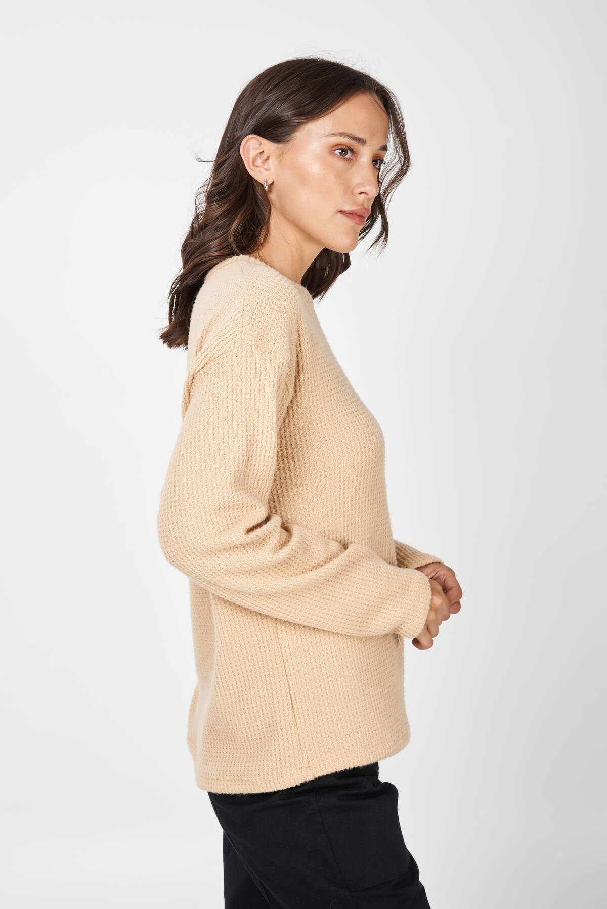 Imagen carrousel SWEATER ROMA - LANILLA WAFFLE 2