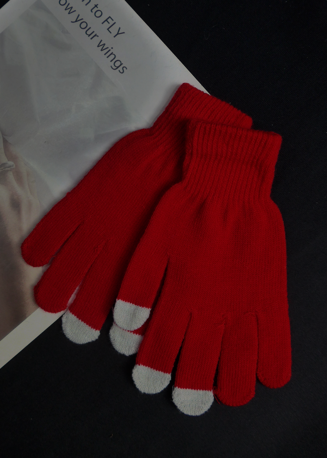 Imagen producto GUANTES LANA LISO DEDO TOUCH 4